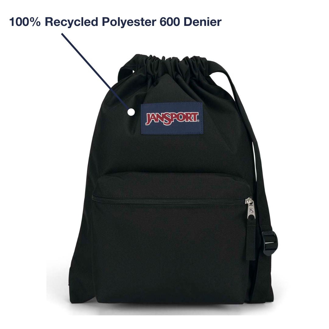 JanSport NZ Draw Sack With 100% Recycled Polyester 600 Denier