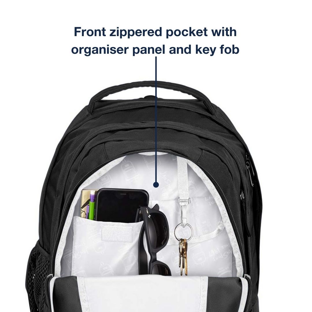JanSport Driver 8 Featuring Front Zippered Pocket With Organizer Panel And Key Fob