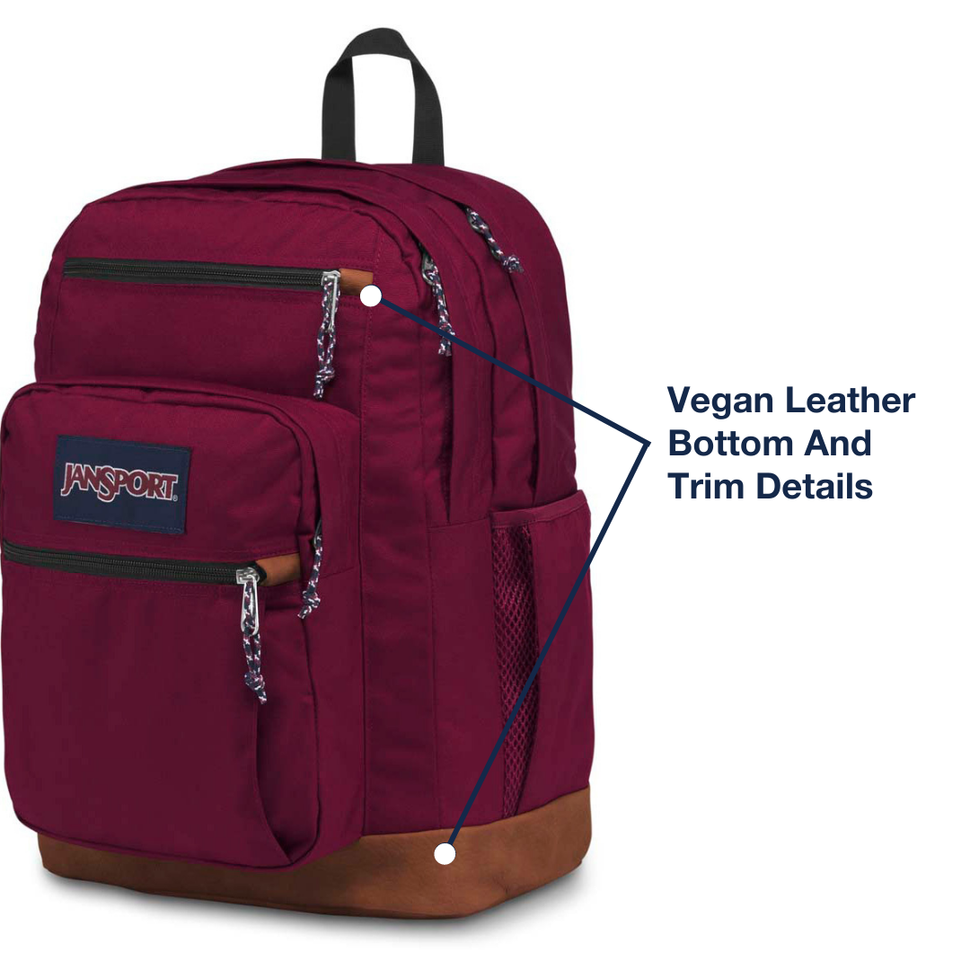 JanSport Cool Student With Vegan Leather Bottom and Trim Details