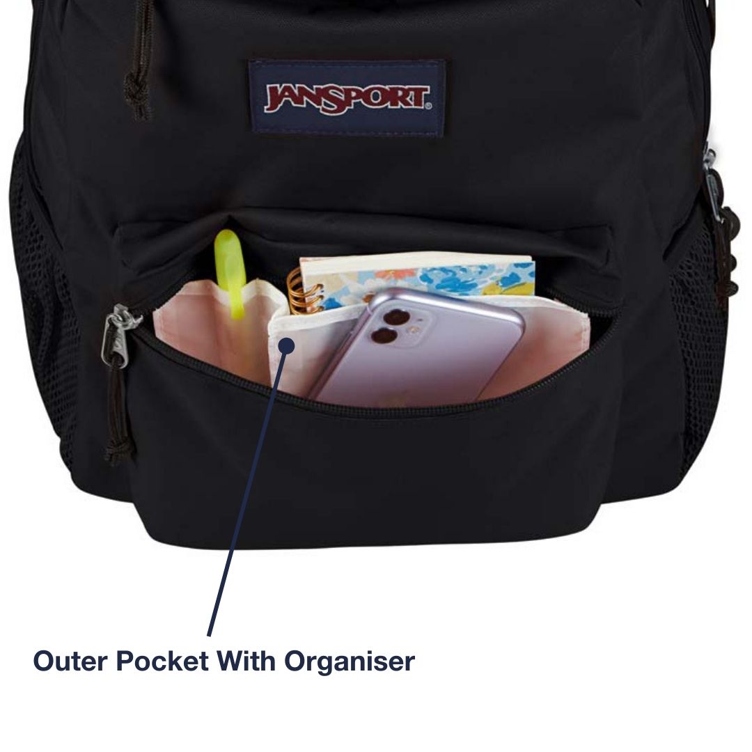 JanSport NZ Central Adaptive Backpack With Front Pocket Organiser