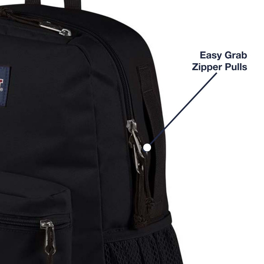 JanSport NZ Central Adaptive Backpack With Easy Grab Zipper Pulls
