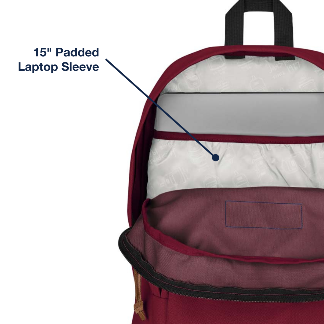 JanSport Right Pack With Padded 15 Inch Padded Laptop Sleeve