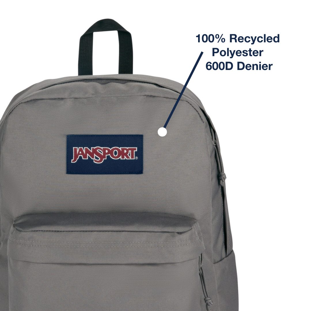 JanSport SuperBreak Plus Made With 100% Recycled Polyester 600D Denier