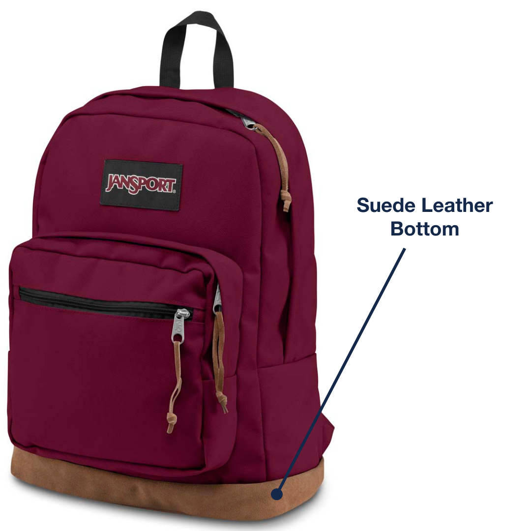 JanSport Right Pack With Suede Leather Bottom